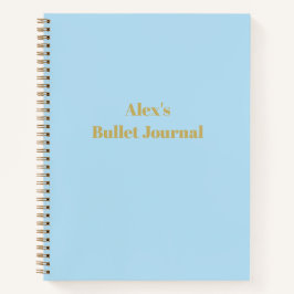 Blauw aangepast Notitieboek Bullet Journal