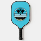 Blauw aangepast pickleball paddle (Voorkant)
