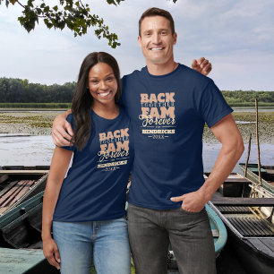 Blauw aangepaste Familiereünie met offerte T-Shirt