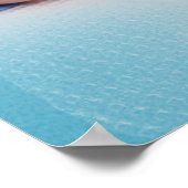 Blauw aangepaste gepersonaliseerde baby jongen fot poster (Hoek)