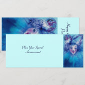 BLAUW AANKONDIGING (Voorkant / Achterkant)