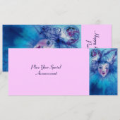 BLAUW AANKONDIGING (Voorkant / Achterkant)