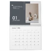 Blauw aanpasbare moderne minimalistische 2025 quot kalender (Jan 2026)