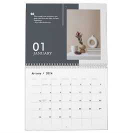 Blauw aanpasbare moderne minimalistische 2025 quot kalender