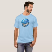Blauw Aarde Walvis T-shirt (Voorkant volledig)