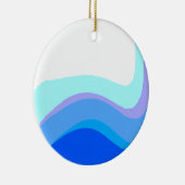 Blauw Abstract 1112 Keramisch Ornament (Rechts)