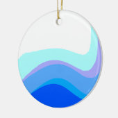 Blauw Abstract 1112 Keramisch Ornament (Links)