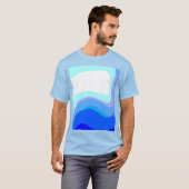 Blauw Abstract 1112 T-shirt (Voorkant volledig)