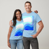Blauw Abstract 1112 T-shirt (Unisex)