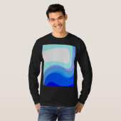 Blauw Abstract 1112 T-shirt (Voorkant volledig)