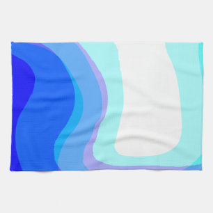 Blauw Abstract 1112 Theedoek