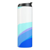Blauw Abstract 1112 Thermosbeker (Gedraaid links)