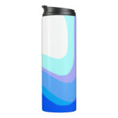 Blauw Abstract 1112 Thermosbeker (Geroteerd rechts)