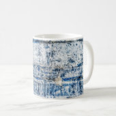 Blauw abstract achtergrondontwerp abstract, veroud koffiemok (Voorkant rechts)