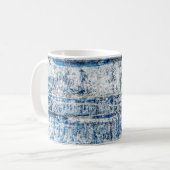 Blauw abstract achtergrondontwerp abstract, veroud koffiemok (Voorkant links)