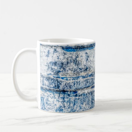 Blauw abstract achtergrondontwerp abstract, veroud koffiemok (Links)