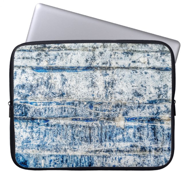 Blauw abstract achtergrondontwerp abstract, veroud laptop sleeve (Voorkant)