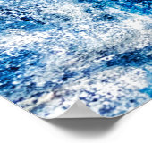 Blauw abstract achtergrondontwerp abstract, veroud poster (Hoek)