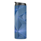 Blauw abstract behang thermosbeker (Geroteerd rechts)