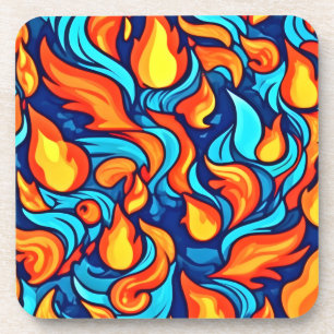 Blauw Abstract Bier Onderzetter