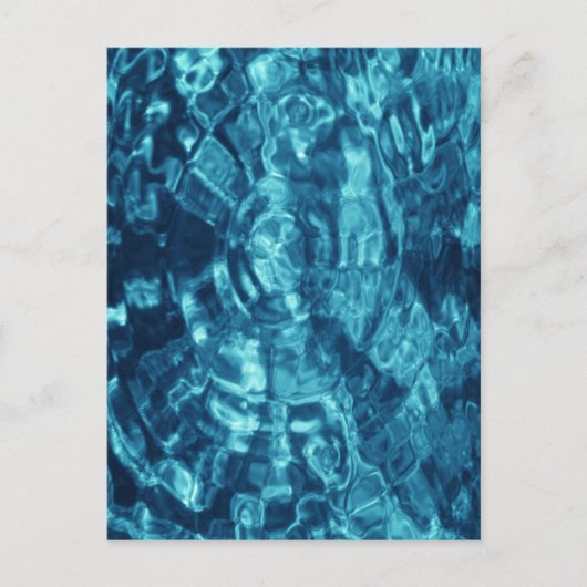 Blauw Abstract Briefkaart (Voorkant)
