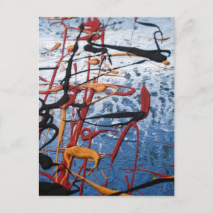 Blauw Abstract Briefkaart