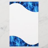 Blauw Abstract Briefpapier (Voorkant)