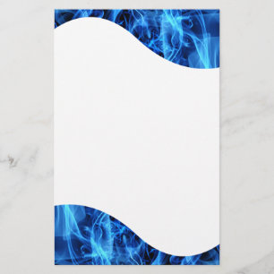 Blauw Abstract Briefpapier