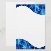 Blauw Abstract Briefpapier (Voorkant / Achterkant)