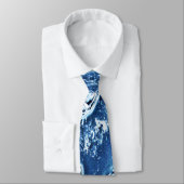 Blauw Abstract bubbels Stropdas voor waterijsontwe (Gebonden)