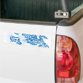 "Blauw" Abstract Bumpersticker (Op Truck)