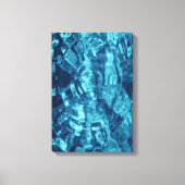 Blauw Abstract Canvas Afdruk (Voorkant)