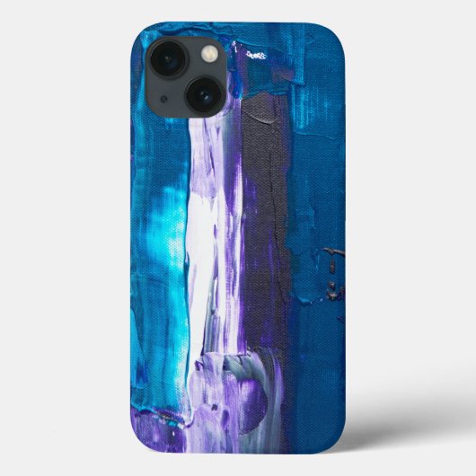 blauw abstract Case-Mate iPhone case (Achterkant)