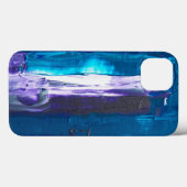 blauw abstract Case-Mate iPhone case (Achterkant (horizontaal))