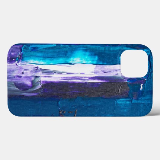 blauw abstract Case-Mate iPhone case (Achterkant (horizontaal))