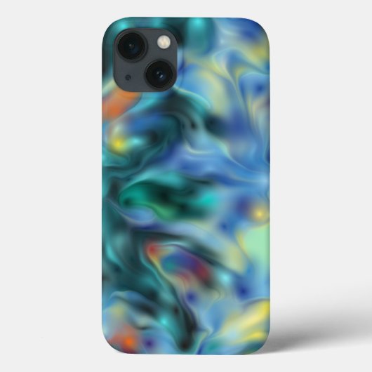 Blauw Abstract Case-Mate iPhone Case (Achterkant)