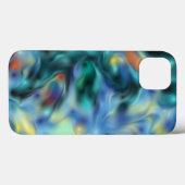 Blauw Abstract Case-Mate iPhone Case (Achterkant (horizontaal))