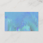 Blauw Abstract Creëer Uw eigen Visitekaartje (Achterkant)