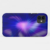 Blauw abstract fractaal licht Case-Mate iPhone case (Achterkant (horizontaal))