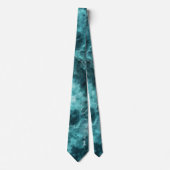 Blauw Abstract Galaxy geeft Mannen Stropdas (Voorkant)