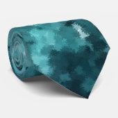 Blauw Abstract Galaxy geeft Mannen Stropdas (Opgerold)