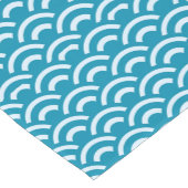 Blauw Abstract golfpatroon Korte Tafelloper (Hoek)