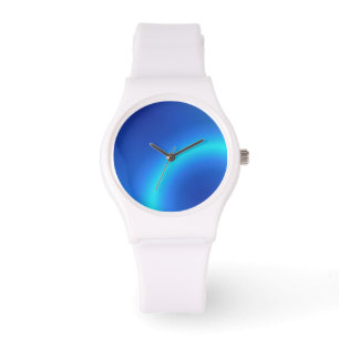 Blauw Abstract Horloge