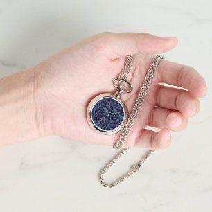 Blauw Abstract Horloge