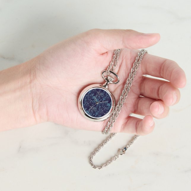 Blauw Abstract Horloge (Hand)