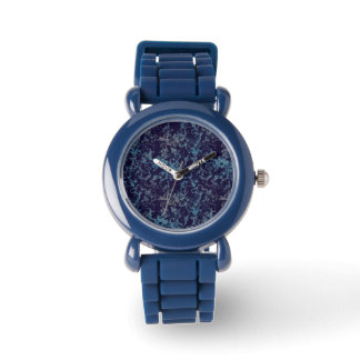 Blauw Abstract Horloge