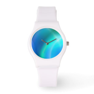 Blauw Abstract Horloge