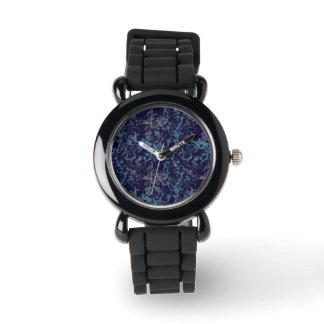 Blauw Abstract Horloge