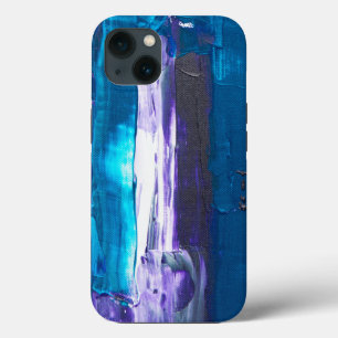 blauw abstract iPhone 13 hoesje