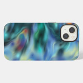 Blauw Abstract iPhone Hoesje (Achterkant horizontaal)